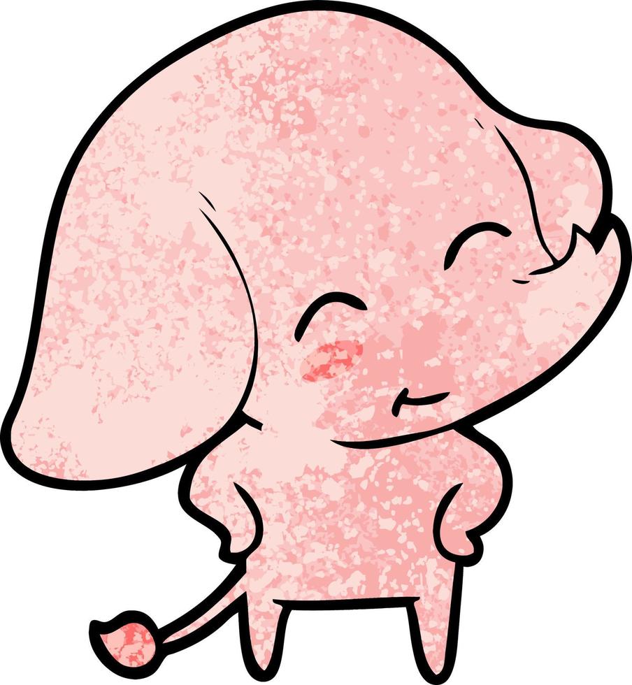 cute cartoon elephant vector
