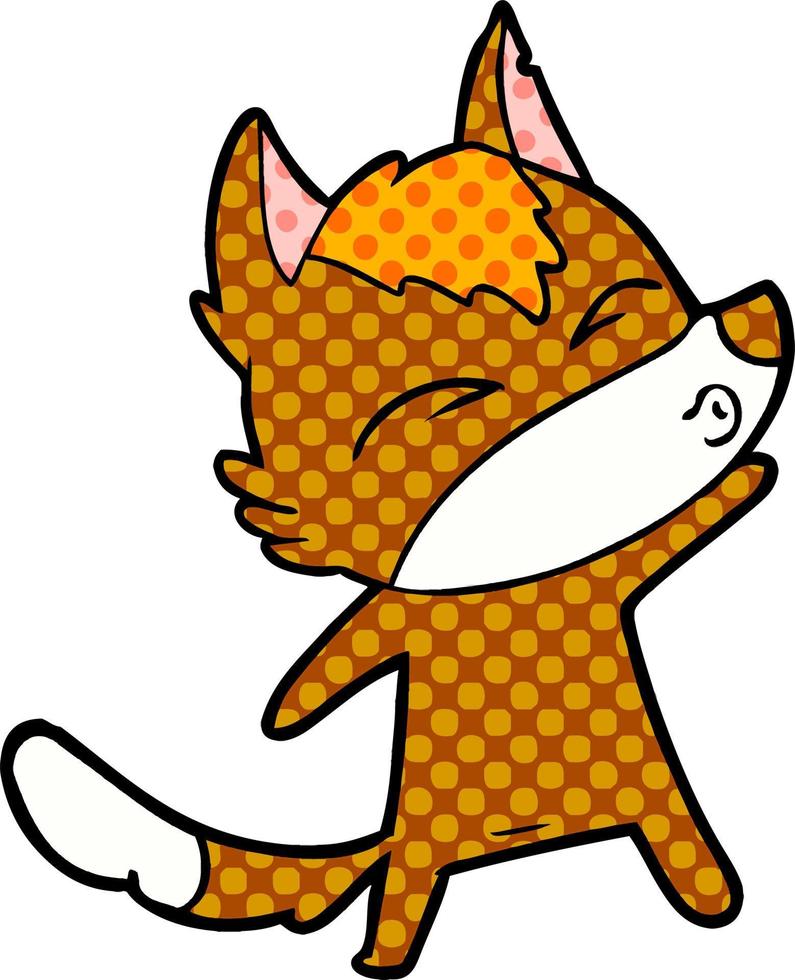 fox cartoon character vector