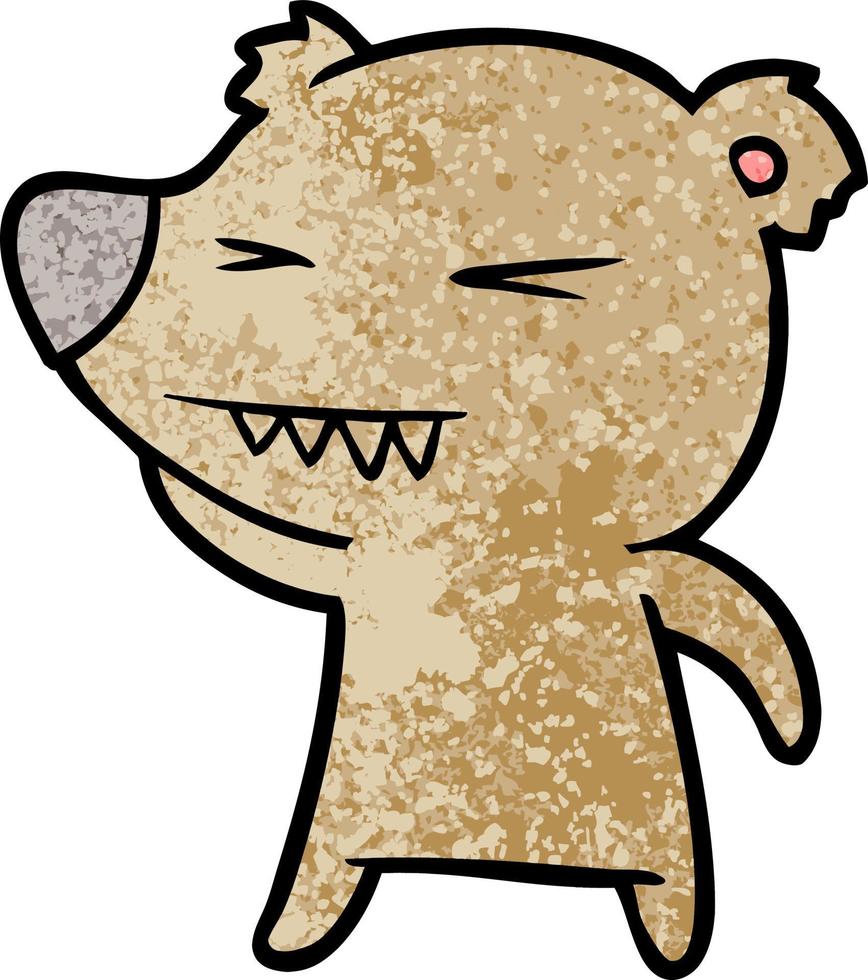 personaje de dibujos animados de oso vector