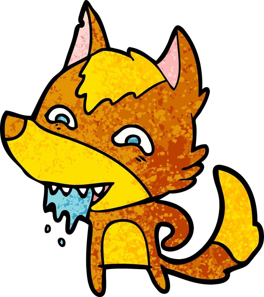 fox cartoon character vector