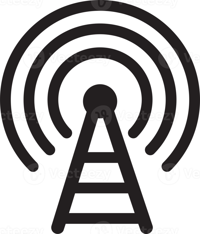 Broadcast, Wifi Tower, Radio Icon Sign png