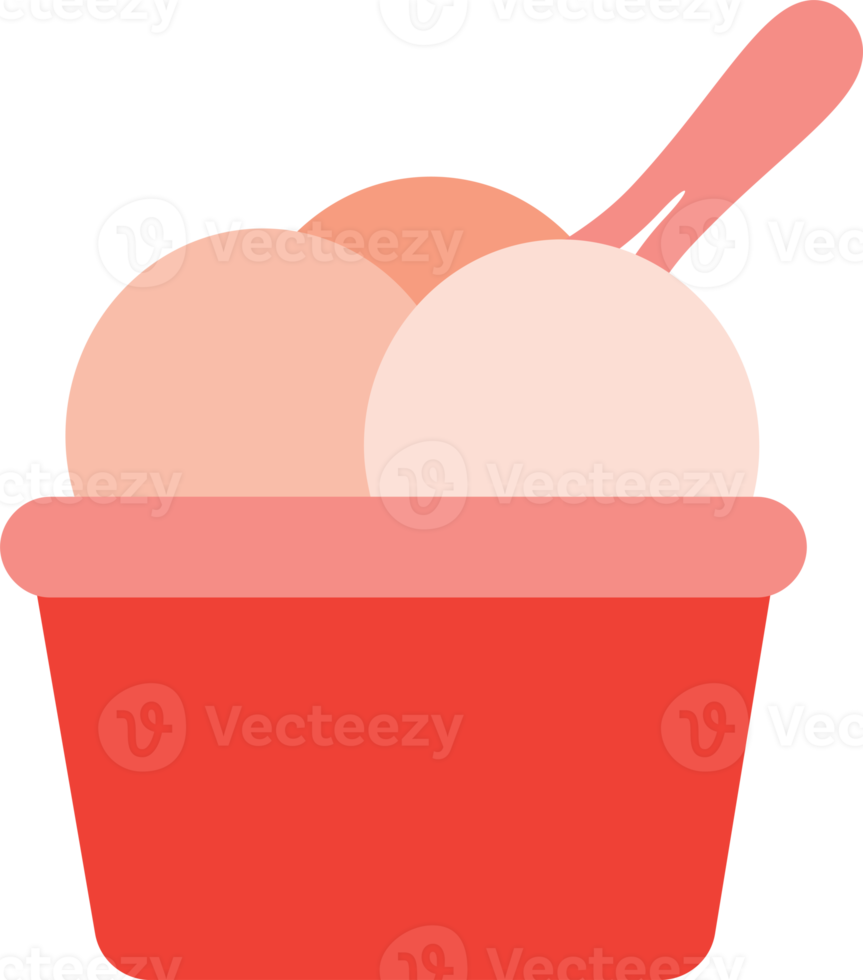 Ice Cream in Cup Icon, Sign png