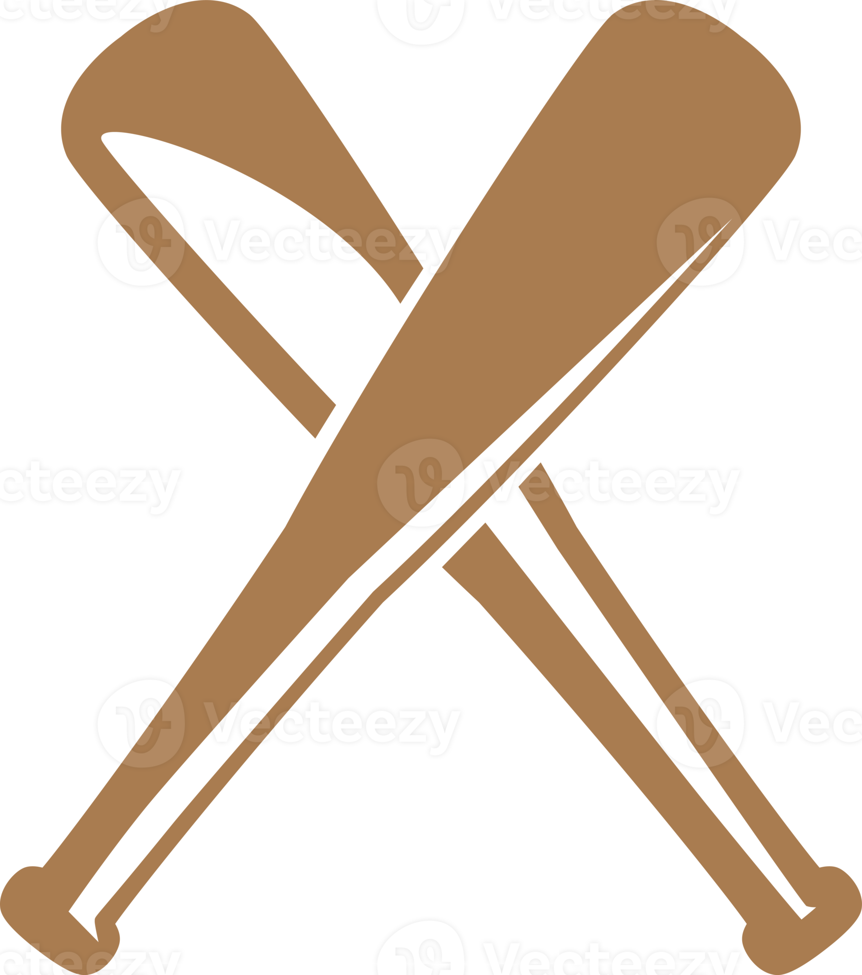 Two Crossed Baseball Bats Icon Sign 12377737 PNG