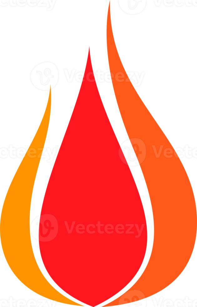 Feuer-Symbol. Flammenzeichen png