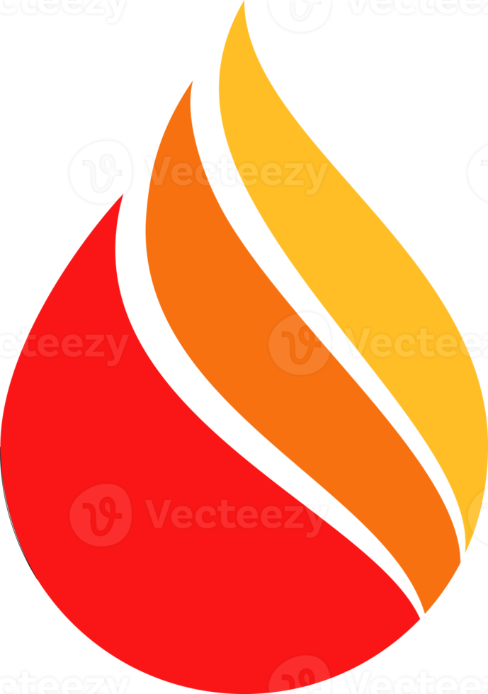 icône de feu. signe de flamme png