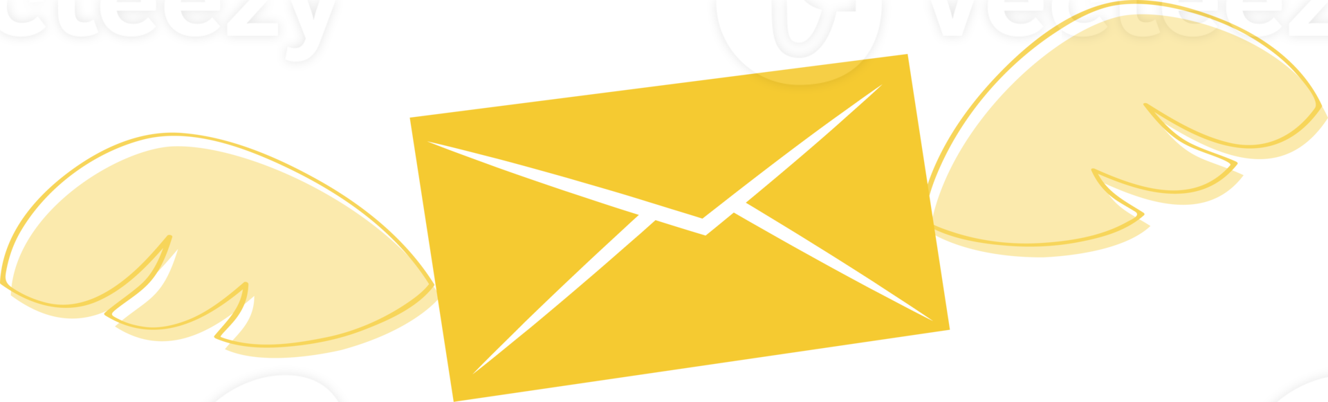 Flying mail message. Icon Sign Symbol png