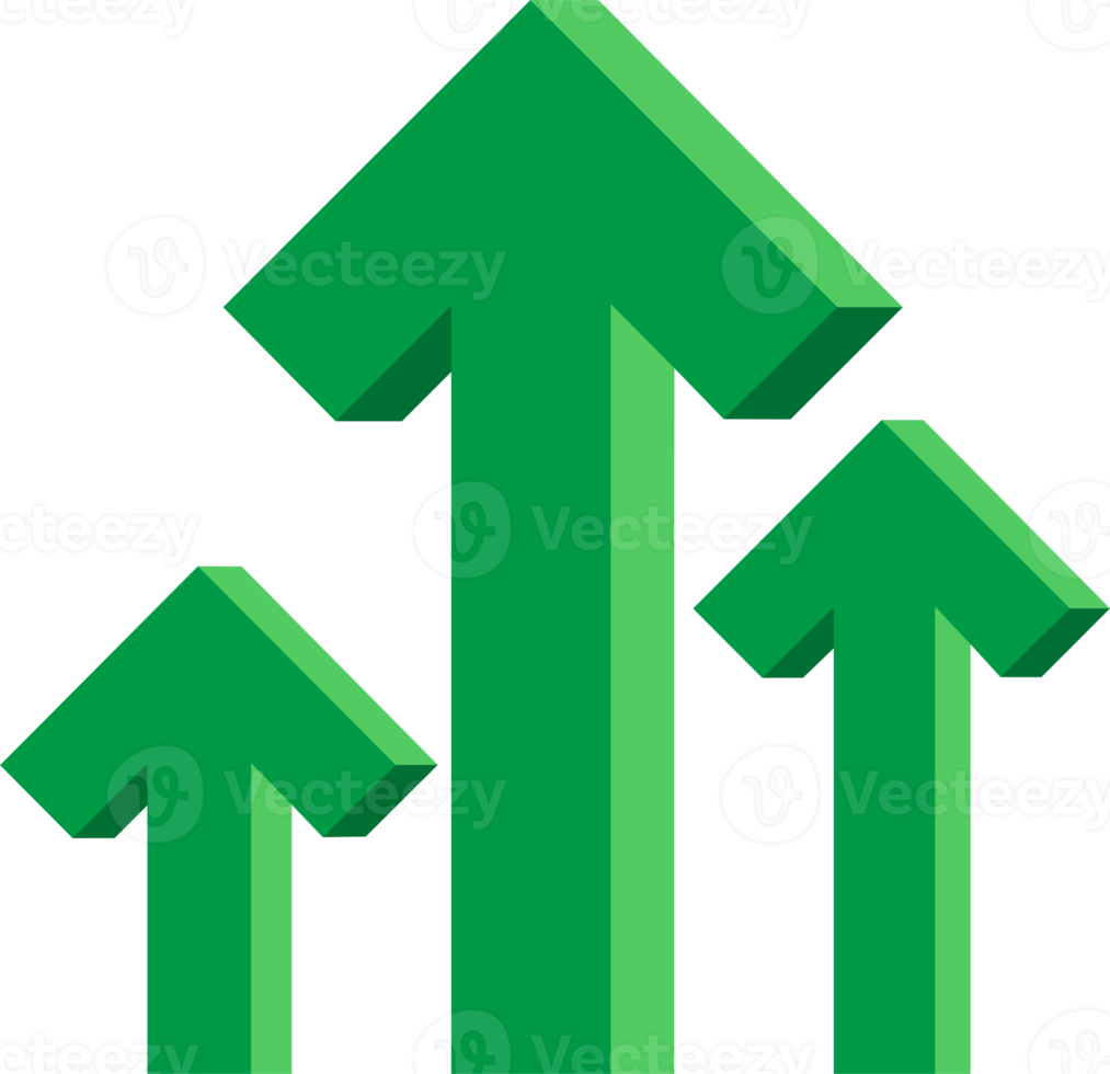 Green Up Arrows Icon Sign Symbol png