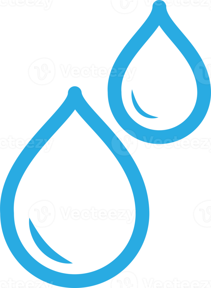 Water drop line icon sign symbol png