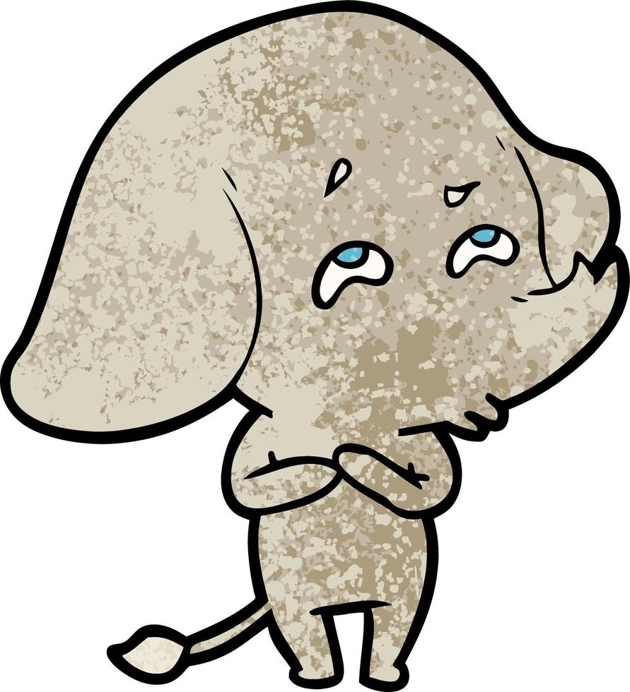 cartoon elephant remembering vector