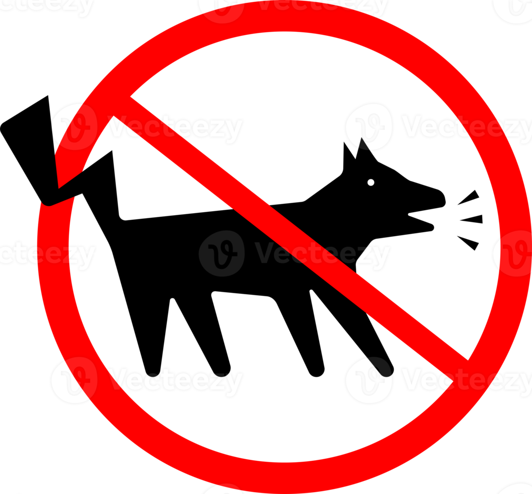 No dog sign icon png