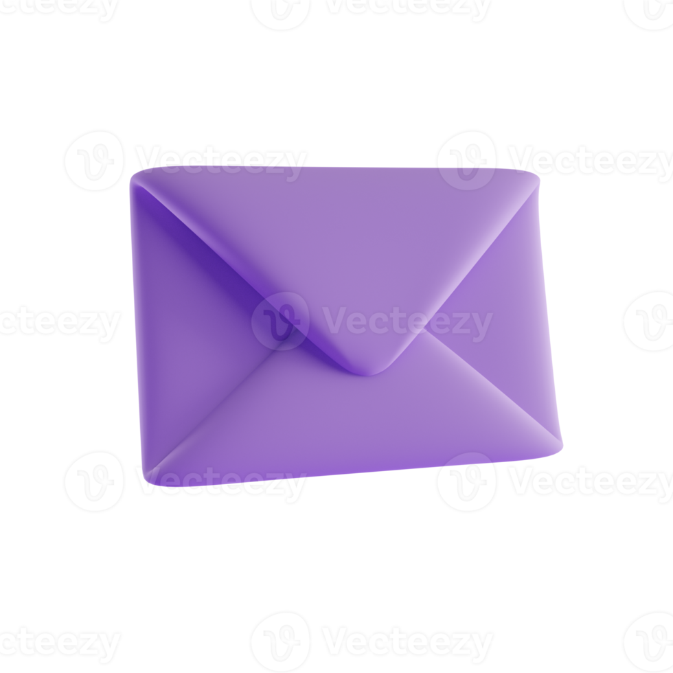 email 3d icon, 3d render concept png