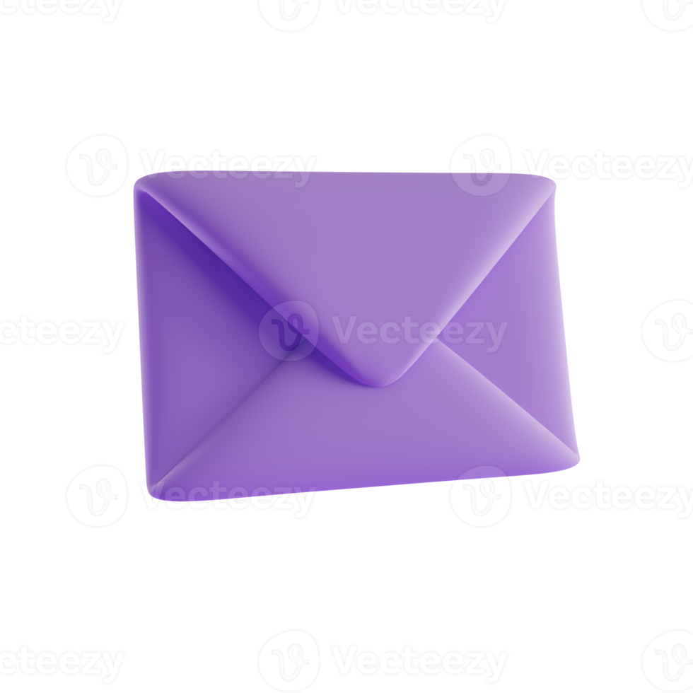 E-Mail-3D-Symbol, 3D-Renderkonzept png