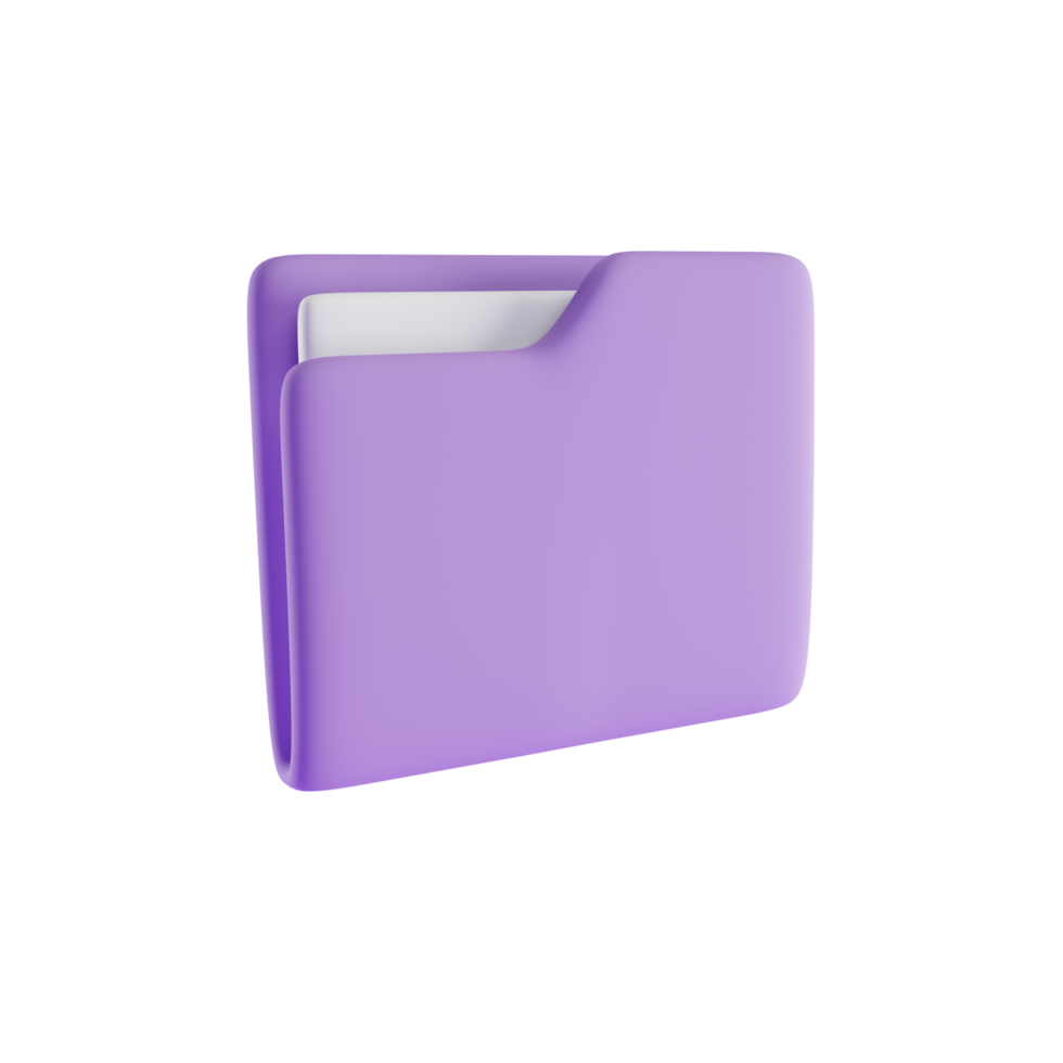 folder 3d icon, 3d render concept png