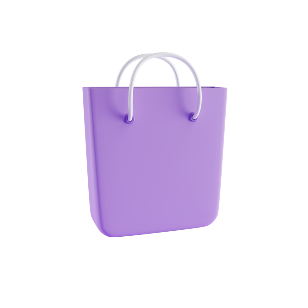 icône 3d de sac à provisions, concept de boutique en ligne, concept de rendu 3d png