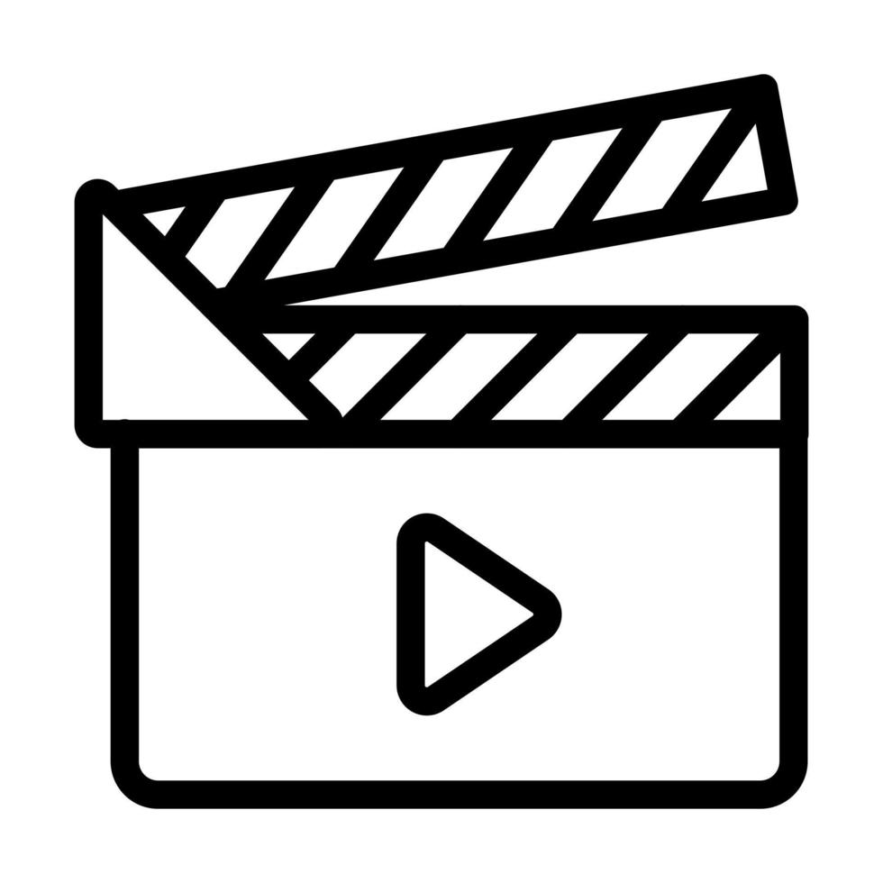 Clapper Board Icon Design vector