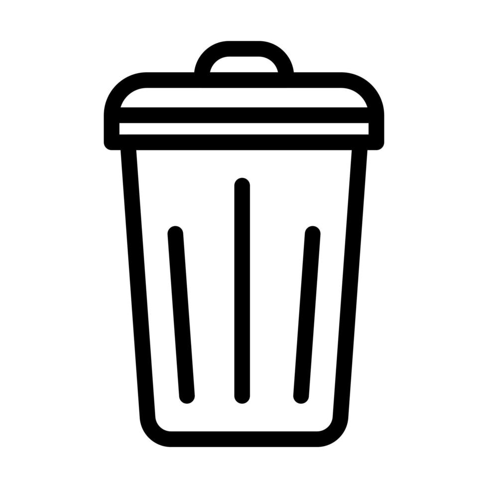 Dustbin Icon Design vector