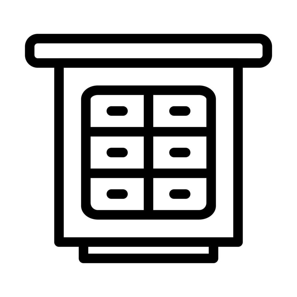 Filling Cabinet Icon Design vector