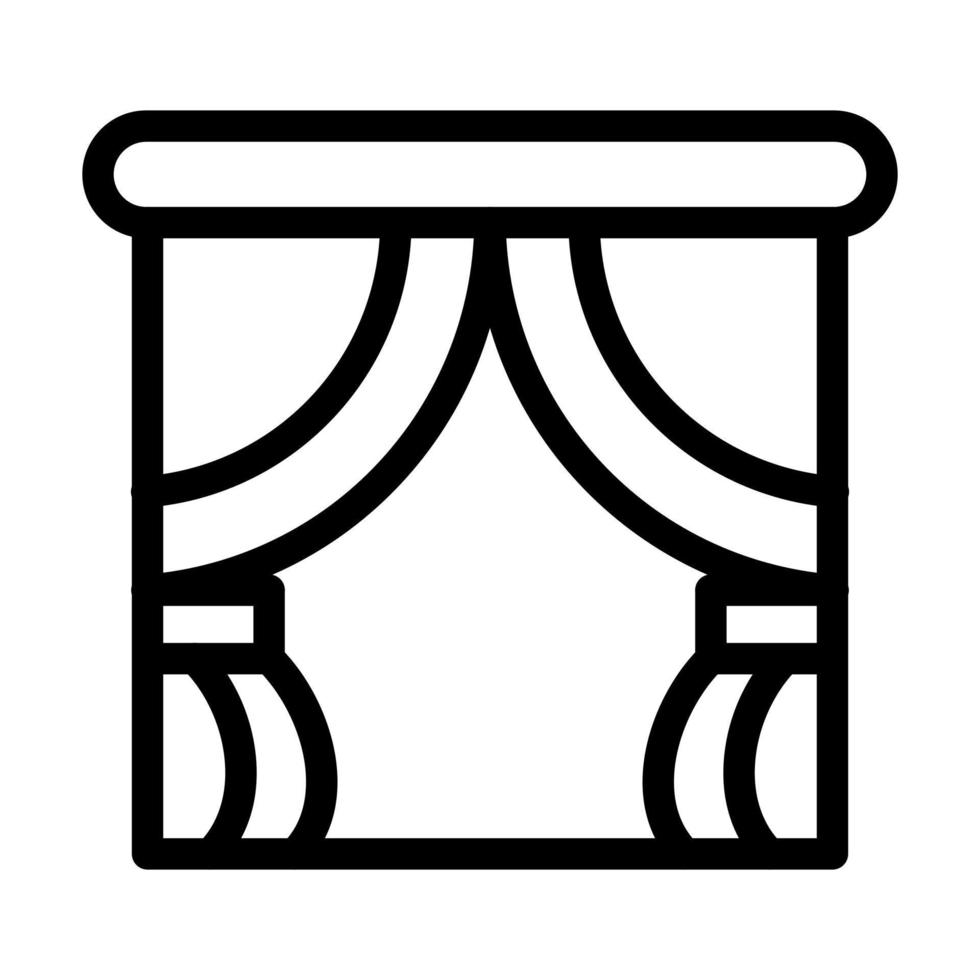 diseño de icono de cortinas vector