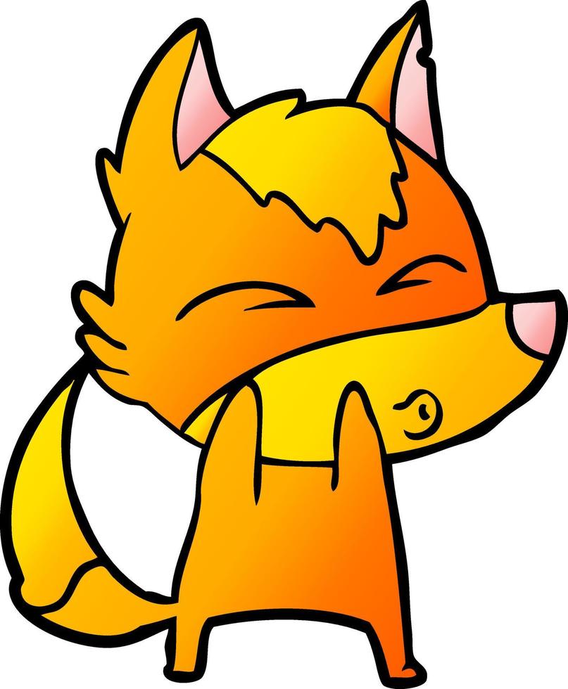 fox cartoon character vector