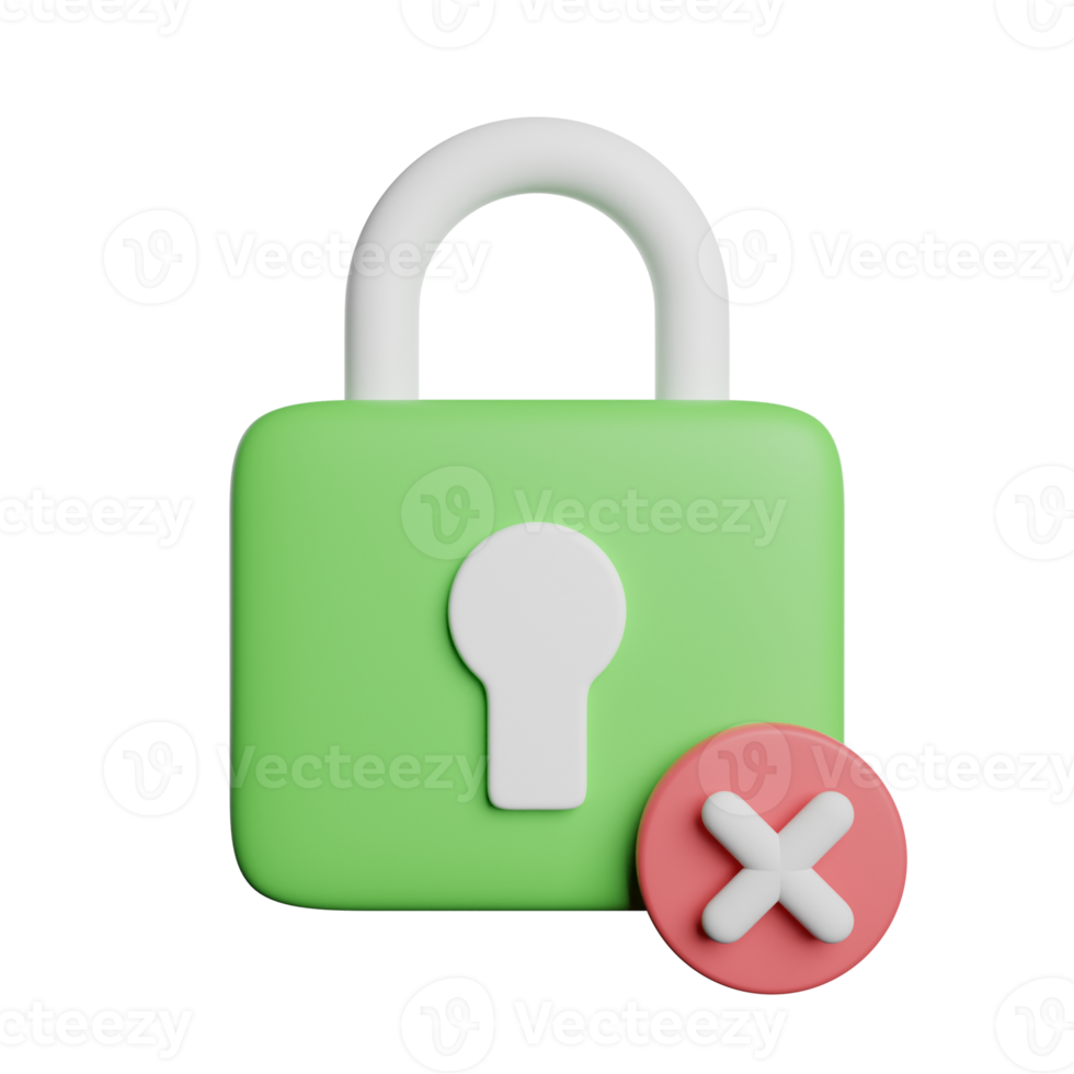 Unprotected Security Lock png