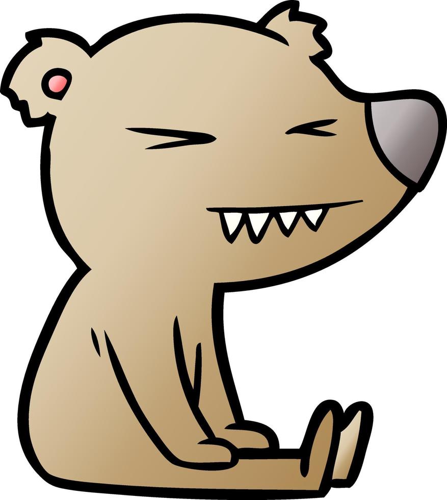 bear cartoon chraracter vector