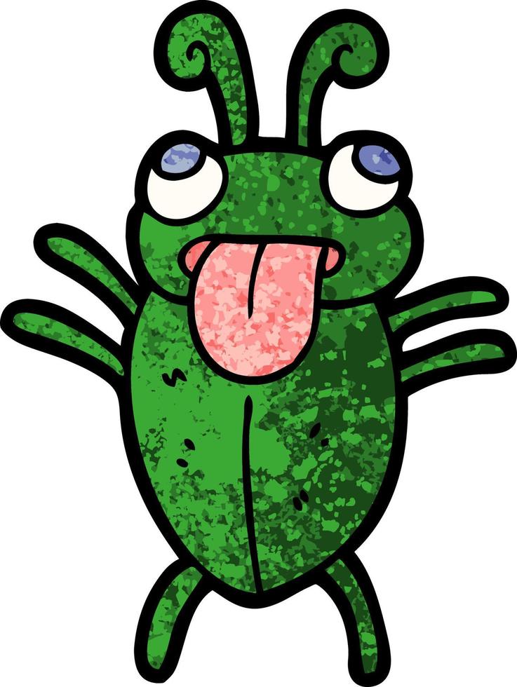 funny cartoon bug vector