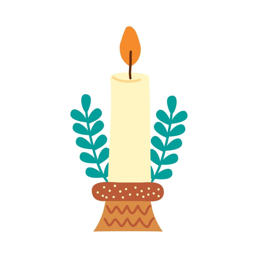 nice candle design vector