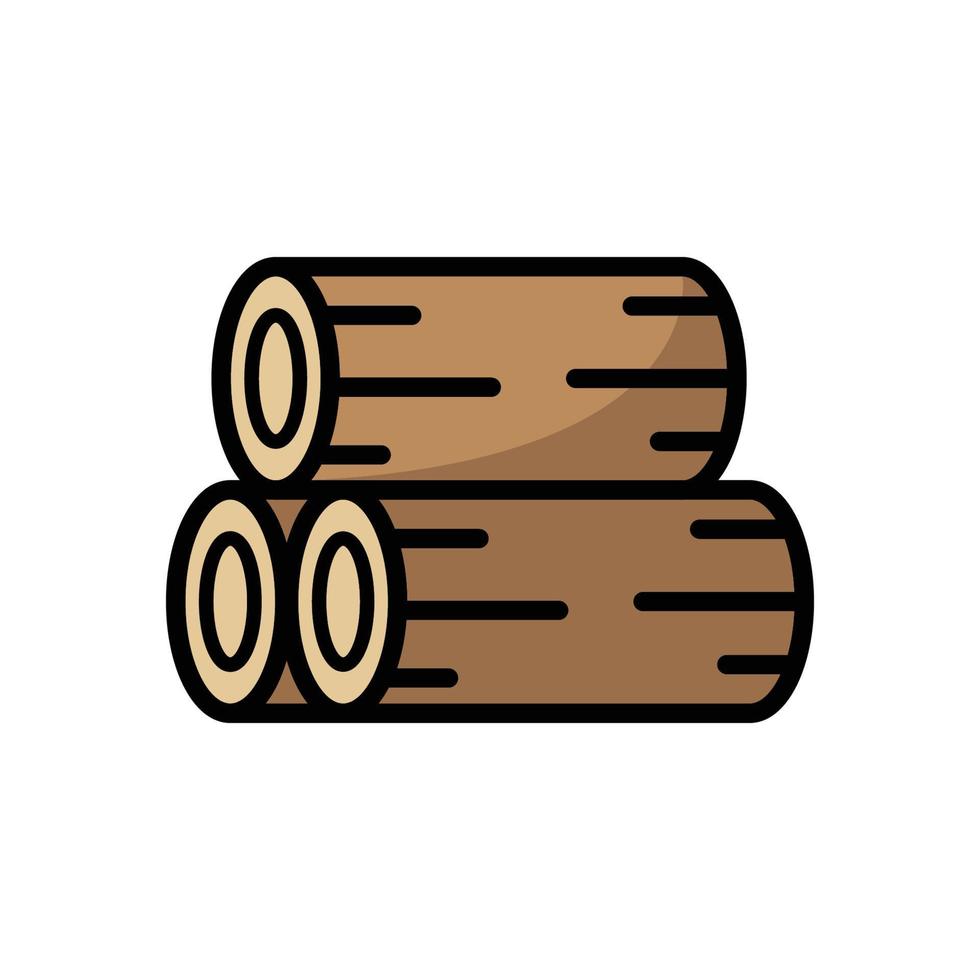 plantilla de diseño de vector de icono de madera
