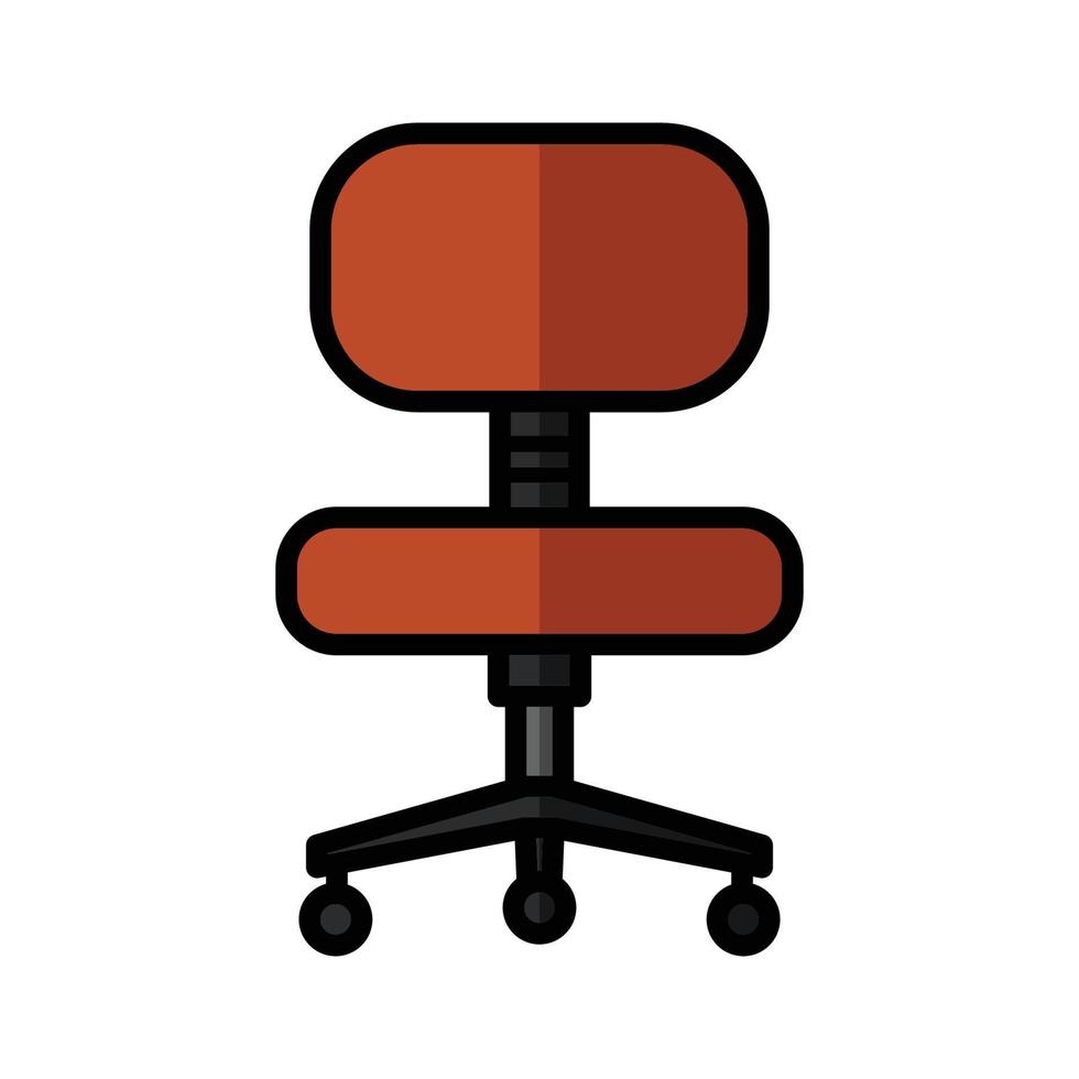 plantilla de diseño de vector de icono de sillón de oficina