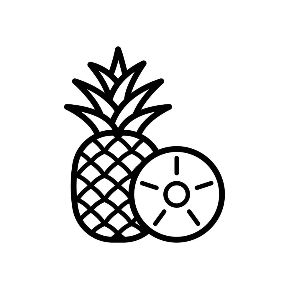 plantilla de diseño de vector de icono de piña