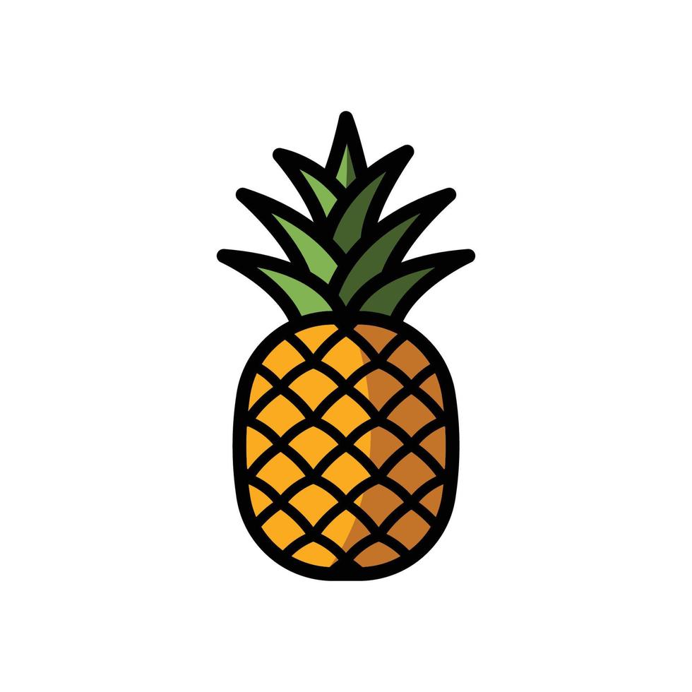 plantilla de diseño de vector de icono de piña