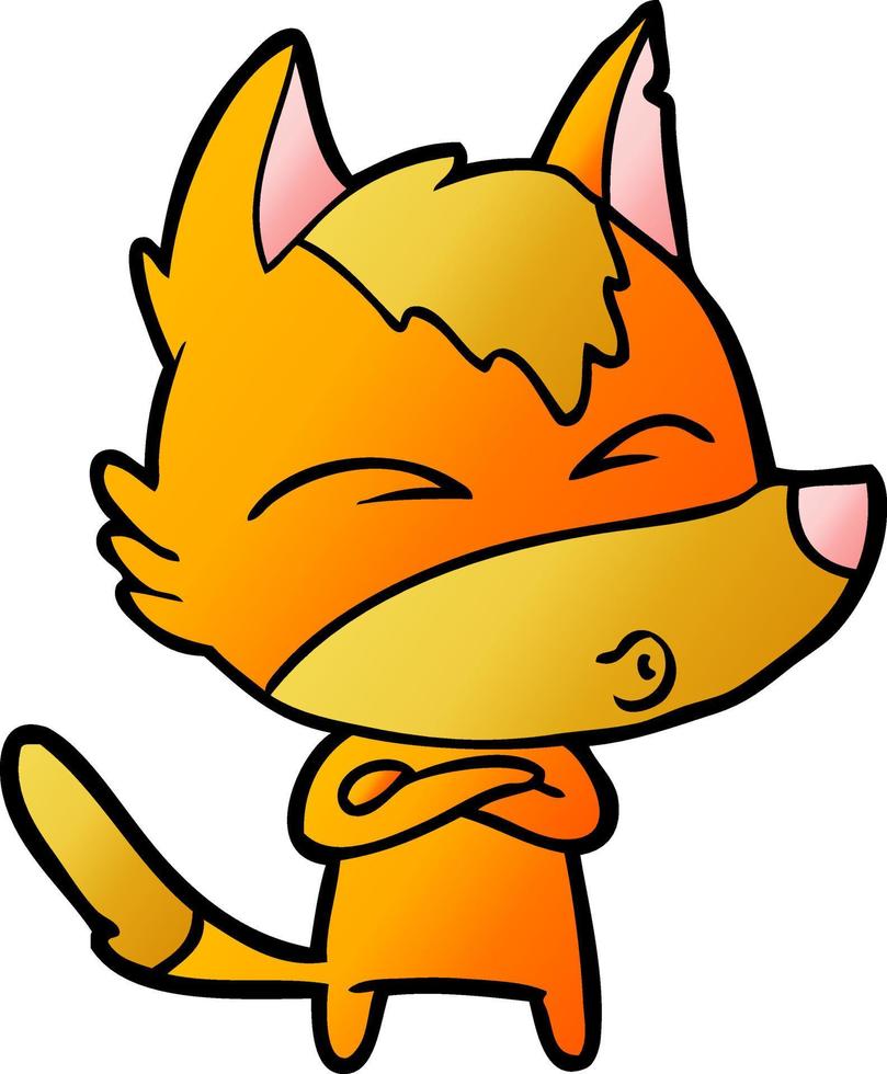 fox cartoon character vector