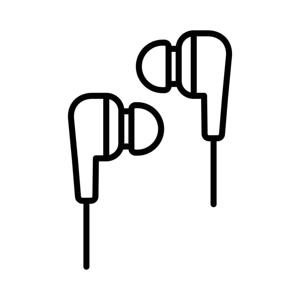 earbud icon vector design template