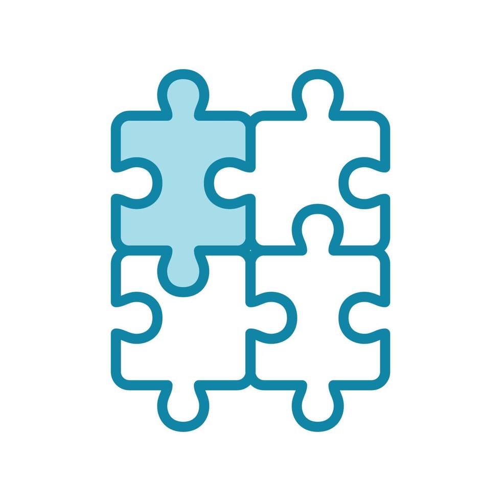 puzzle icon vector design template