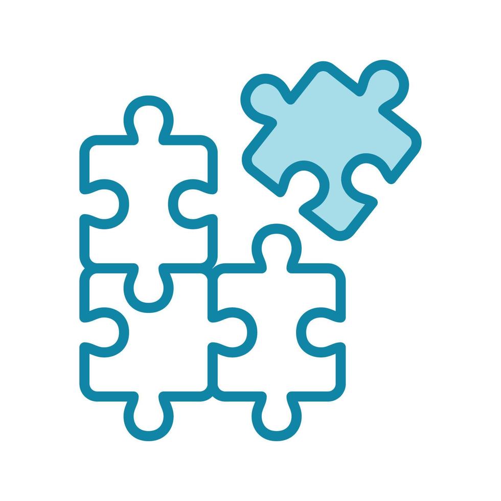 puzzle icon vector design template