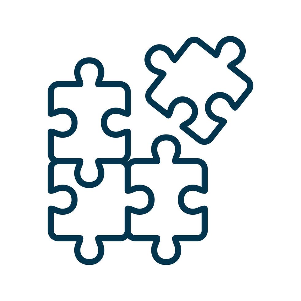 puzzle icon vector design template