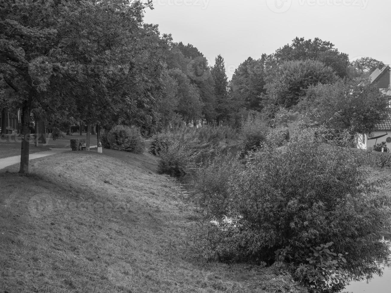 The city of Coesfeld at the river berkel in germany photo