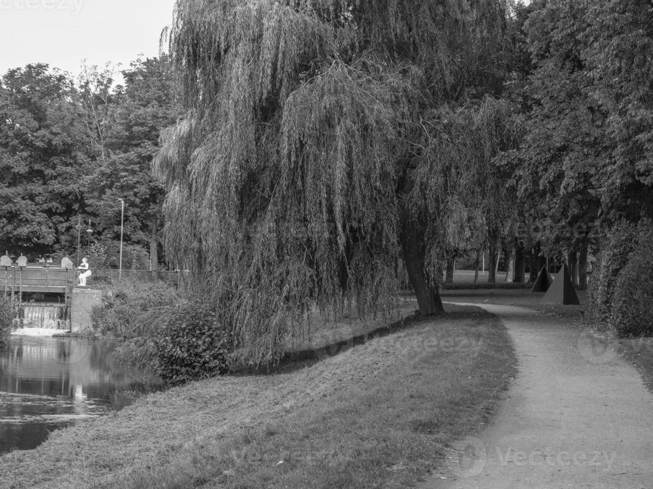 The city of Coesfeld at the river berkel in germany photo