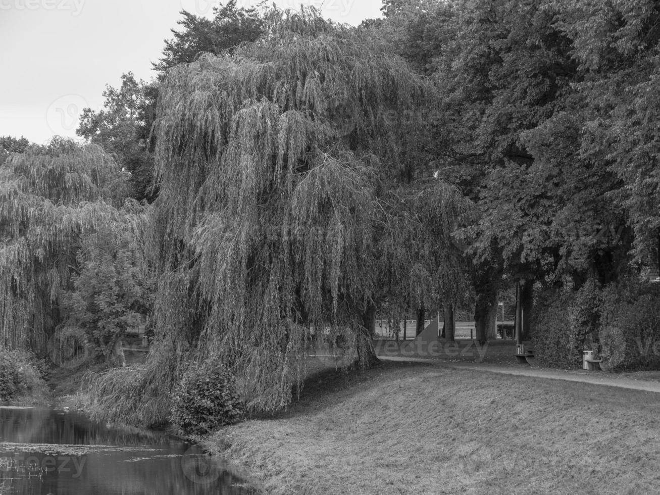 The city of Coesfeld at the river berkel in germany photo