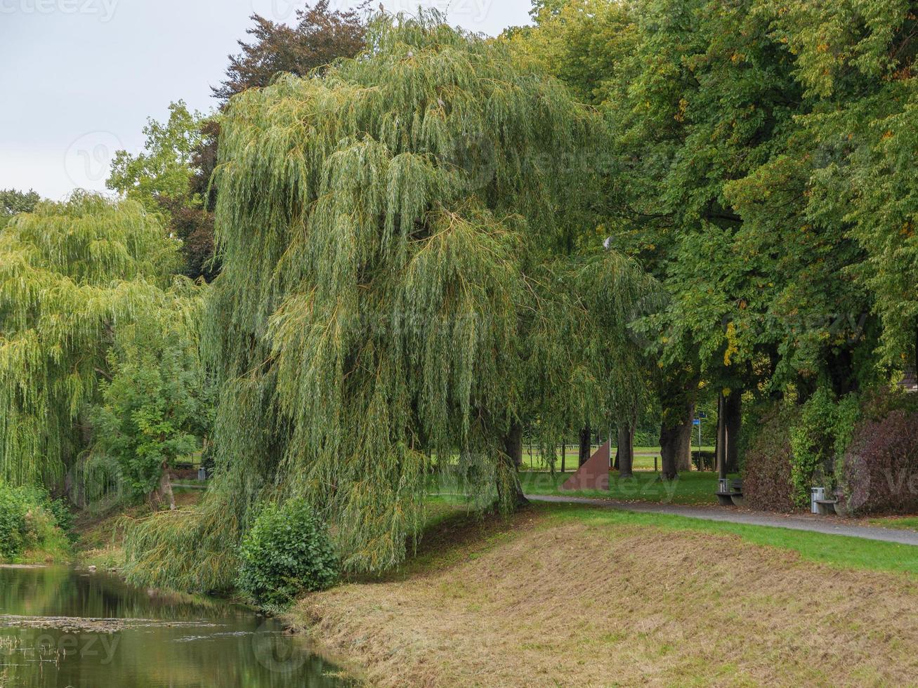 The city of Coesfeld at the river berkel in germany photo