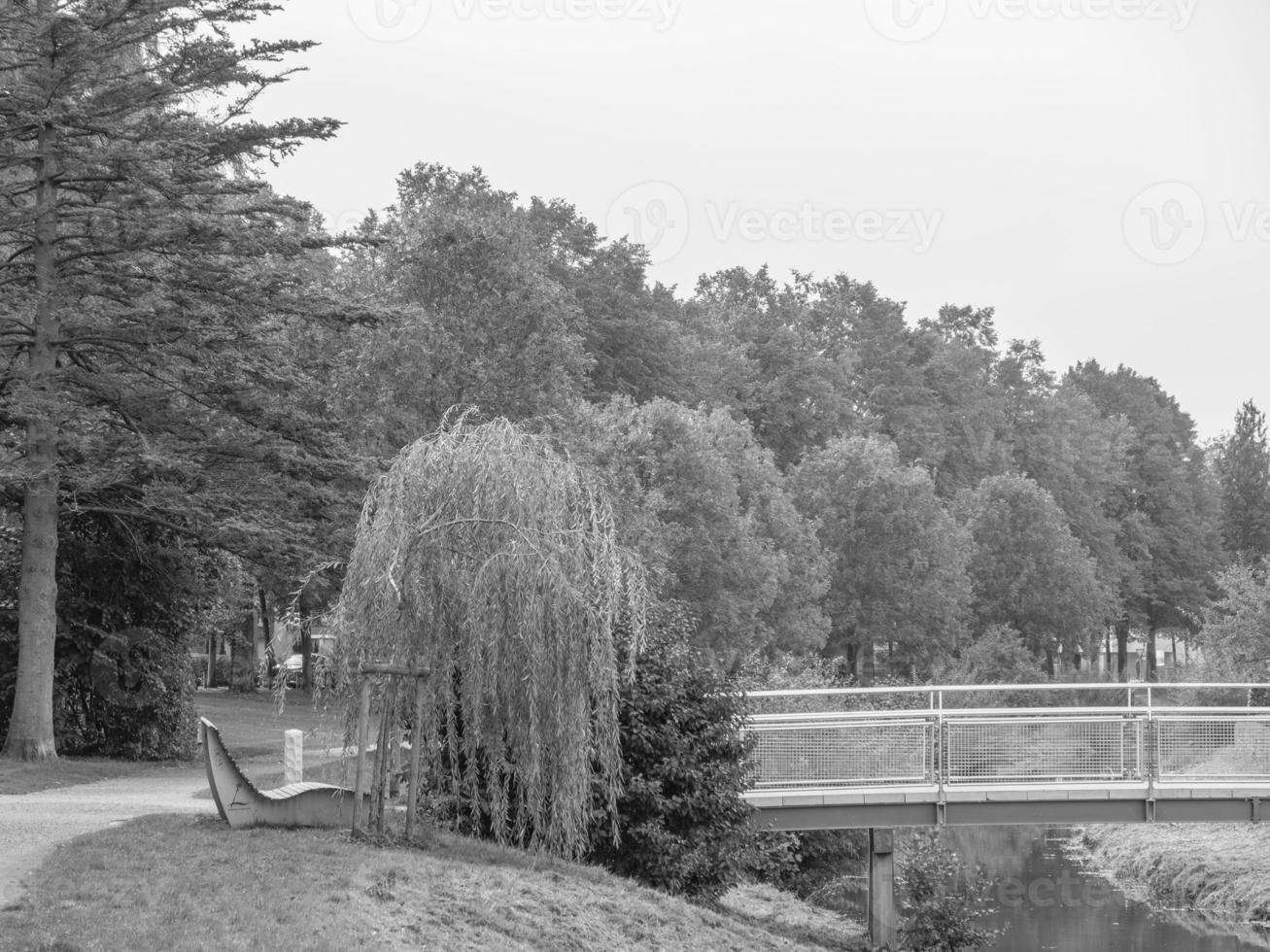 The city of Coesfeld at the river berkel in germany photo