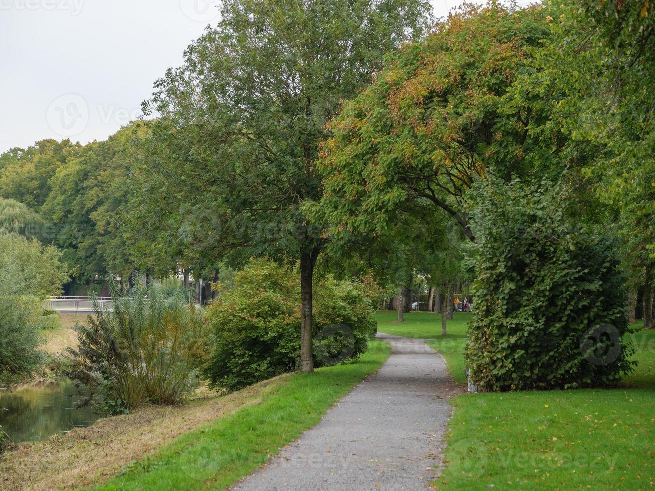 The city of Coesfeld at the river berkel in germany photo