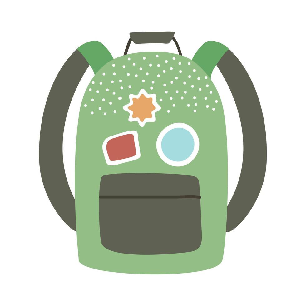 green trip bag vector