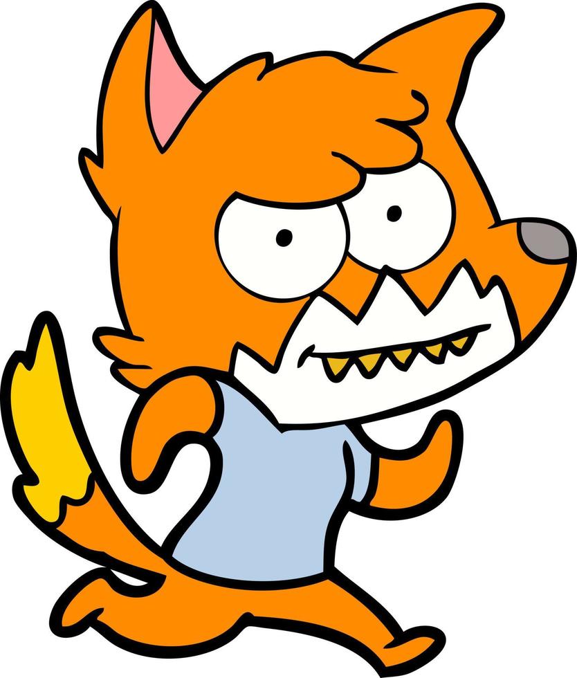 fox cartoon character vector