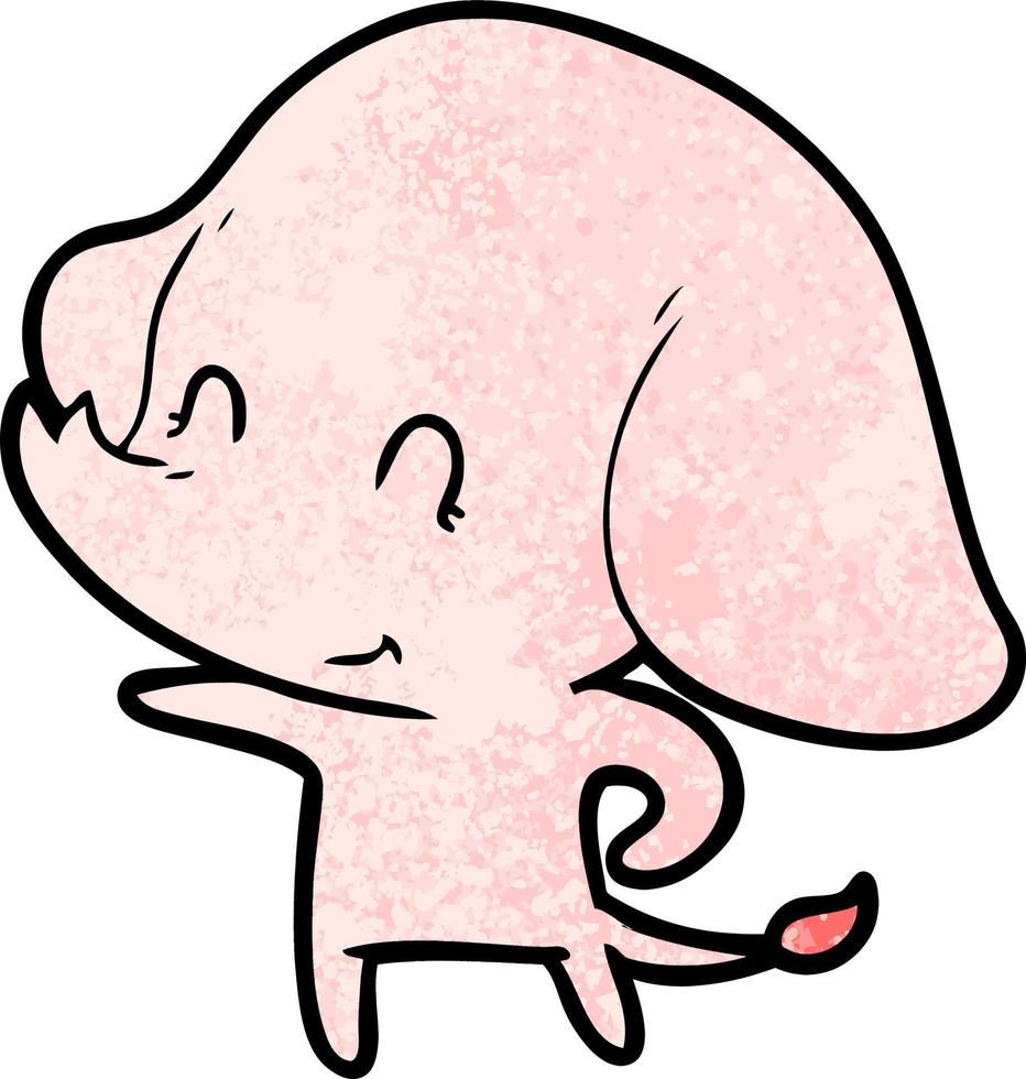 cute cartoon elephant vector