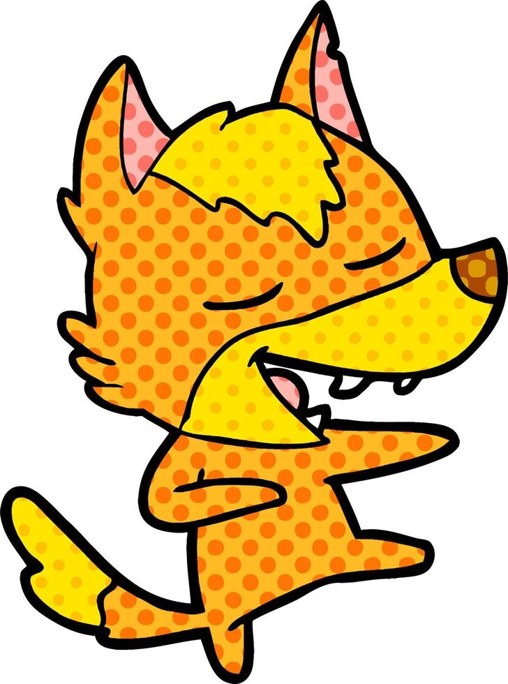 fox cartoon character vector