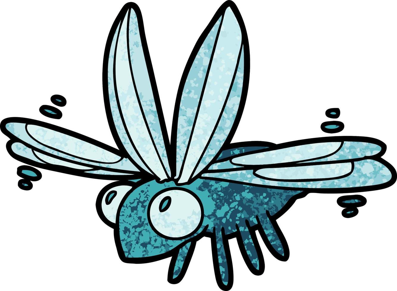 cute cartoon bug flying vector