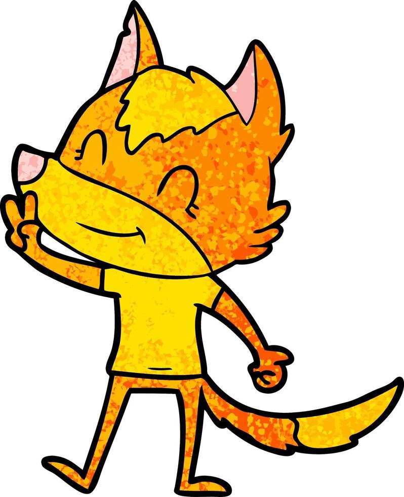 fox cartoon character vector