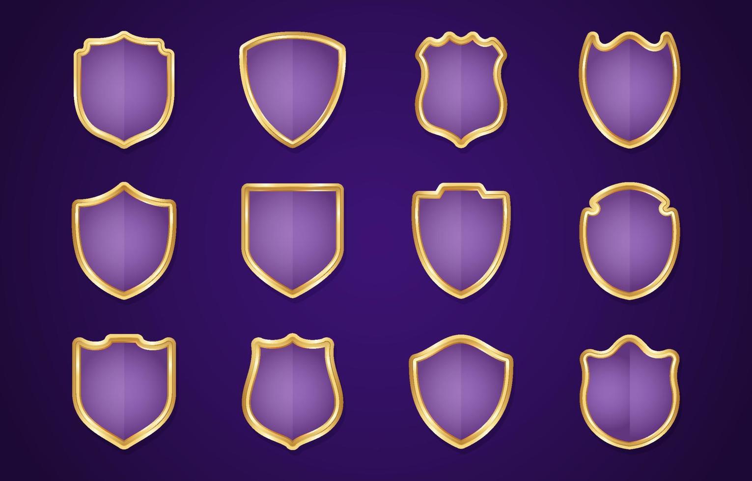 Shield Icon Set vector