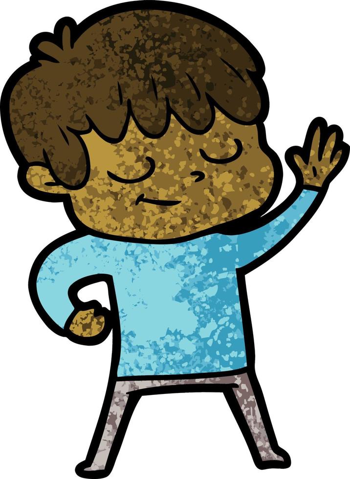 cartoon happy boy vector